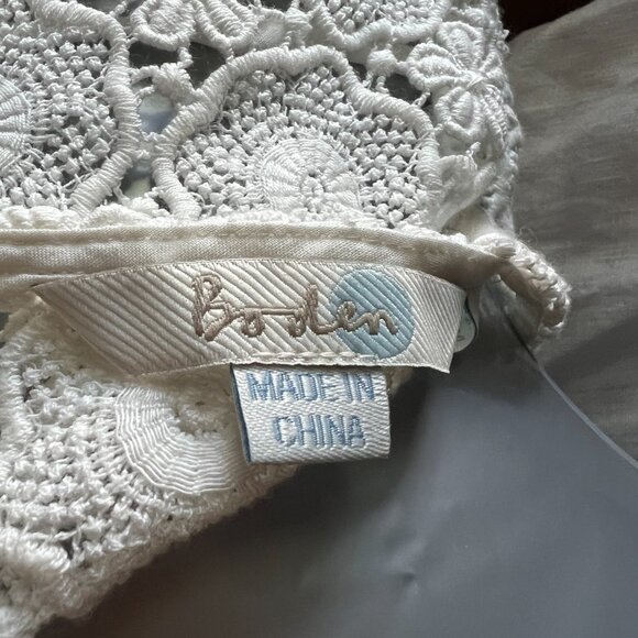 BODEN Floral Lace Top, NEVER WORN, white, Size 4 - Picture 13 of 13